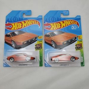 Hot Wheels 50th Anniversary Lotus Esprit S1 & Lotus Esprit HW EXOTICS